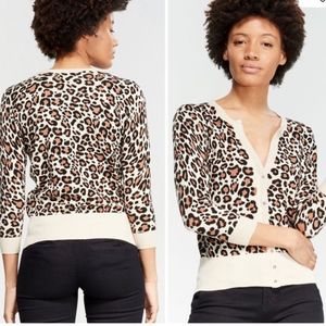 CARMEN MARC VALVO Leopard Cardigan